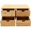 Mudshape Cassettiera in bambù con 4 cassetti, per cucina, ufficio