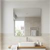 Kiamami Valentina - Specchio Bagno 120x110 cm Filo Lucido con Bordo Levigato Antitaglio