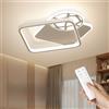OTREN Lampadario Cameretta Bambini Tipo Calcio 3000k-6500k Dimmerabile Plafoniera LED Soffitto con Modalità Luce Notturna per Cameretta Bambino, Camera da Letto, Soggiorno, 43CM