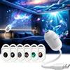 YUNFAN HD Smart Dynamic 5D Holographic Night Light Projector,Galaxy Projector，6 | Plug and Play HD Star Projectors with Projection Films,360° USB Galaxy & Moon Ceiling Light for Bedroom Car Roof