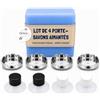 EHOP Set di 4 Portasapone Magnetici da Parete - Made in France, Portasapone con Ventosa Senza Forare per Sapone Solido, Organizer per Bagno, Doccia e Cucina