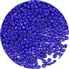 Bala&Fillic Perline di vetro 6/0 da 4 mm, circa 1200 pezzi/100 grammi in sacchetto, per realizzare braccialetti e collane (blu reale)