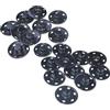 AERZETIX - C56706 - Set di 10 Bottoni a pressione gigante per cucire Ø21mm di 2 pezzi metallici - colore nero - borsa jeans portafogli - cucito pelletteria abbigliamento artigianato