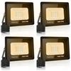 toobettp 4PCS Faretto LED 10W, 1000LM 3000K Faretti LED da Esterno Per Giardino