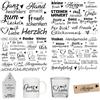 FloraVigo Rub On Sticker circa A5 19 x 14 cm, decorazione per compleanno, Keraflott, matrimonio, casa, pellicola per mobili, vetro, legno, album fotografici, decorazioni fai da te, estetica adesiva (4 pezzi