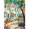 MAXBYE 5D Diamond Painting Kit Completo, Paesaggio Del Cortile Pittura Diamante FAI DA TE, Fiori Diamond Painting Adulti, Pittura Diamante per Decorazioni Casa Regalo 30x40cm