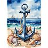 NAIMOER Estate Diamond Painting, Pittura Diamante Adulto Spiaggia Ricamo Diamante Kit Completo, FAI DA TE 5D Diamond Painting per Adulti Bambini per Decorazione Murale Casa 30x40cm