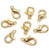 GIVBRO 50 chiusure a moschettone per portachiavi, bracciali, gioielli, accessori fai da te, oro, 21 mm