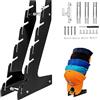 duozoanz Portacappelli Parete Ganci Cappelli Porta - Organizzatore Scaffale Montaggio in Acrilico con Vite per da Baseball Cappello Cuffie Salotti Camere Letto Armadi Guardaroba, Nero