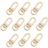 PH PandaHall 30pz Moschettoni Girevoli Portachiavi Moschettone con Giunto Girevole, Chiusura Girevole Dorata in Metallo per Portachiavi Borsa Artigianato Fai Da Te, 34x14x6.5mm