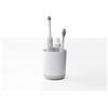 Joseph Joseph Duo Porta Spazzolini e Dentifricio da Bagno Compatibile con Spazzolino Elettrico e Tradizionale, Bianco, 2 Slot