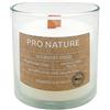 seit 1744 müller KERZEN Müller Kerzen PRO NATURE Candele Steariche in Vetro con Stoppino in Legno - 1 Candela Bianca - Non Profumata - Durata 30 Ore - Cera Naturale Senza Paraffina e Olio di Palma