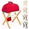 ZStyle Porta valigie portavaligia reggivaligie Legno Camera Letto arredo Design ciliegio B&B albergo Hotel …