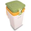 Duplast Hobby&Style 7463 Contenitori per la Raccolta Differenziata, Plastica, Verde, 37 x 37 x 53 cm
