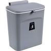 Drumm Pattumiera sospesa da cucina con coperchio, pattumiera da parete, cucina, pattumiera da campeggio per auto, sospesa per ante di armadi, armadio, bagno, 29,5 x 16 x 26 cm