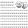 CIMOYBAI 120 Pezzi Mini LED Palloncini Luci, Rotondo Lampada a Palloncino, Mini Led a Batteria per Compleanno,Matrimonio,Halloween,Festa di Natale Capodanno Decorazione (Bianco Caldo)