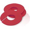 Kiroplast 50 Segnataglie per Stand Grucce Armadi Dischi Segnataglie Divisori Abbigliamento (Rosso)