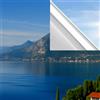ETNIC ART Pellicola Specchio per Finestre (44 x 120) MISURE GRANDI - CON COLLA Oscurante Privacy Riflettente Unidirezionale 99% Anti-UV Controllo del Calore Ufficio Casa vetri (Argento-Adesiva SENZA colla)