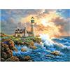 DCIDBEI 50X40cm || Diamond Painting Casetta Faro, Kit Quadri con Perline Paesaggio Alba sul mare, Pittura Diamante Fai da Te, Puzzle Arte Bambini, Decorazione per Casa e Pareti