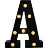 Fancysky Lettere LED Luminose 22 cm Nero, A | Atmosfera Romantica, Laurea e Festival, Feste ed Eventi, Lettere Luminose, Halloween Natale