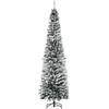 HOMCOM Albero di Natale 225cm Artificiale Pieghevole con 738 Rami Verde | Base Rimovibile, in PVC e Metallo