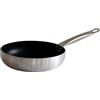FMprofessional Padella profonda antiaderente 24 cm, rivestimento antiaderente ILAG Essential doppio strato, alta conduttività termica, leggera e resistente alla corrosione, 24 x 6 cm, 1 pz