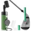 Wynaura Spazzola per la pulizia delle mazze da golf Pro con affilatrice per scanalature da golf, adatta per scanalature a U e V da 20,3 cm, spazzola ad acqua da golf con clip retrattile, 141,7 g di