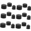 HORIALENCE 18 Pollici Pivot Nero Truck Ricambio per Skateboard Longboard Pu