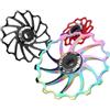 LongTing Puleggia deragliatore Posteriore in Ceramica for Bicicletta AL7075