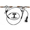 CHAOZHU Set di luci da manubrio per bicicletta elettrica, 36 V, 48 V, 52 V, 72 V, con interruttore a sinistra e a destra