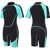 Lemorecn Muta corta in neoprene da 2,5 mm, per ragazzi e ragazze, verde, 8