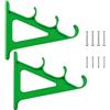MUXZSIZ Supporto per Canna da Pesca da Parete a 3,Verde,20.5x17 cm