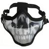 BESTOYARD Maschera da Mezza Faccia in Rete Metallica di Acciaio al Carbonio Protezione per Naso e Bocca, Cinturino Elastico Regolabile per Sport All'aperto e Giochi Stile Stili multipli