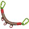 JSGHGDF Zaino da campeggio con corda per accesso rapido, colore: rosso | Corpo in nylon intrecciato Paracord con clip terminali e layout dei punti