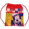 Skyline, Sacca per Bambini, Mickey Mouse, 39x40, Borsa in tessuto, Borsa da Sport, Spiaggia, Zaino a corde per bambini