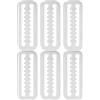 Toddmomy 6 Pezzi Fibbia per Cintura Sub con Denti in Acciaio Inox 316, 2