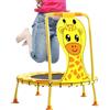 Générique Trampolino per bambini, 102 cm, motivo giraffa, attrezzatura per il fitness | Con Manico in Schiuma Mini Trampolino Capacità da 200 kg per 1 a 6 Anni Fitness Salto da Giardino