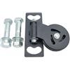 harayaa da Allenamento Palestra Accessorio per Trazioni al Cavo Puleggia a Snodo Ruota in Acciaio Durevole Si Monta su Rack Standard Regolazione Manuale , 26MM , Foro Curvo