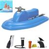 Wrhnkf Moto d'acqua gonfiabile con propulsore rimovibile da 500W (opzionale) | Moto d'acqua elettrica gonfiabile,portata 150 kg, velocità 3-7 km/h, ideale per piscina, lago o mare calmo