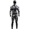 QSTDGVPW Muta Subacquea Wetsuit 2 Pezzi Costume Nuoto Neoprene Traspirante Scaldacorpo Protezione Sole Flessibile Adatta per Subacquea Palestra E Sport d'Acqua, Mimetico Verde, XXL