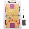 GALPADA Lavagna Tattica Basket a Due Lati in PVC per Allenatore e Schemi | Dry Erase, Full Front Court, Extended Half Back Court, Struttura Robusta Colore Casuale