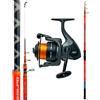 Kolpo Combo Surfcasting Power Fiber 4,20 m 200 g + Aria 6000 con Nylon Canna Mare Pesca Spiaggia