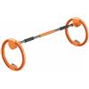Baoblaze Fitness Hoop Cerchio Anello Attrezzo Ruota con Anello E Meccanismo Scorrevole Silenzioso per Sessioni Prolungate Presa Ergonomica E Cronometro Adatto, Arancione, Zavorrato