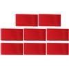 Toddmomy 8 Pezzi Bracciale Capitano Calcio Rosso Regolabile in Nailon per | Design Tinta Unita, Identificazione Rapida, Fissaggio Sicuro, Competizioni Sportive