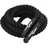 FMPGJLYH Battle Rope - Corda da allenamento, lunghezza 6 m, diametro 38 mm, per allenamento di forza e resistenza, colore nero