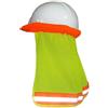 Generico Helmet Cover in Mesh Arancia con Fascia Riflettente, Alta Visibilità | Neck Shield per Attività All'aperto e Giardinaggio, Mesh Sun Shade Protector, Atmosfera Estiva