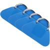 IOPKLYTF Toppa con Anello a D in Acciaio Inossidabile da 4 Pezzi | Ganci triangolari for accessori for ponte di barche gonfiabili for canoa SUP Kayak