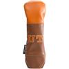 Generico Golf Club Cover - Brown PU Leather, Hybrid Wood Shell, Padded Driver Guard | Protective Golf Driver Fairway Woods Cover Hybrid Rescue Headcover Golf Club Covers Brown PUfor All Fairway Clubs And Drivers