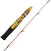 Nishiyuenyi Canna da Pesca sul Ghiaccio, 2 Sezioni, Mimetico, lega, 60cm | Manico dritto nero, Canna da Rafting, Battute di pesca, Per Principianti Pesca