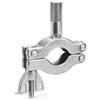 KiBcsLic Portacanna da Barca con Morsetto Marino Portacanna da Barca Anticorrosivo Supporto per Pescatori, Diportisti, QY02 Morsetto Per Tubo Tondo, Diametro Applicabile 22-28mm, Peso Netto 160g